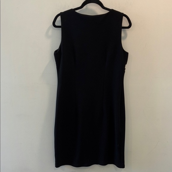 Bali Corp Animal Print and Faux Leather Detail Dress Size 16 - Picture 3 of 5